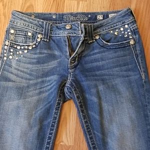 Miss me skinny Jean's size 27 bling